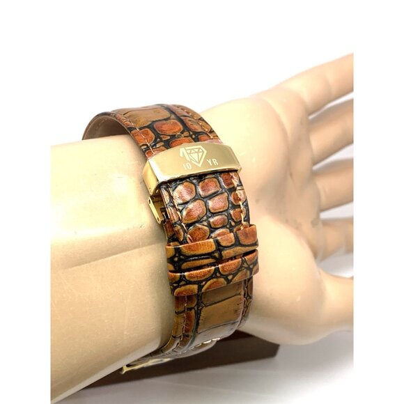 JBW Men's Watch JB6215-10C Phantom 10 YR Anniversary Diamond Quartz Gold Dial - Picture 11 of 15